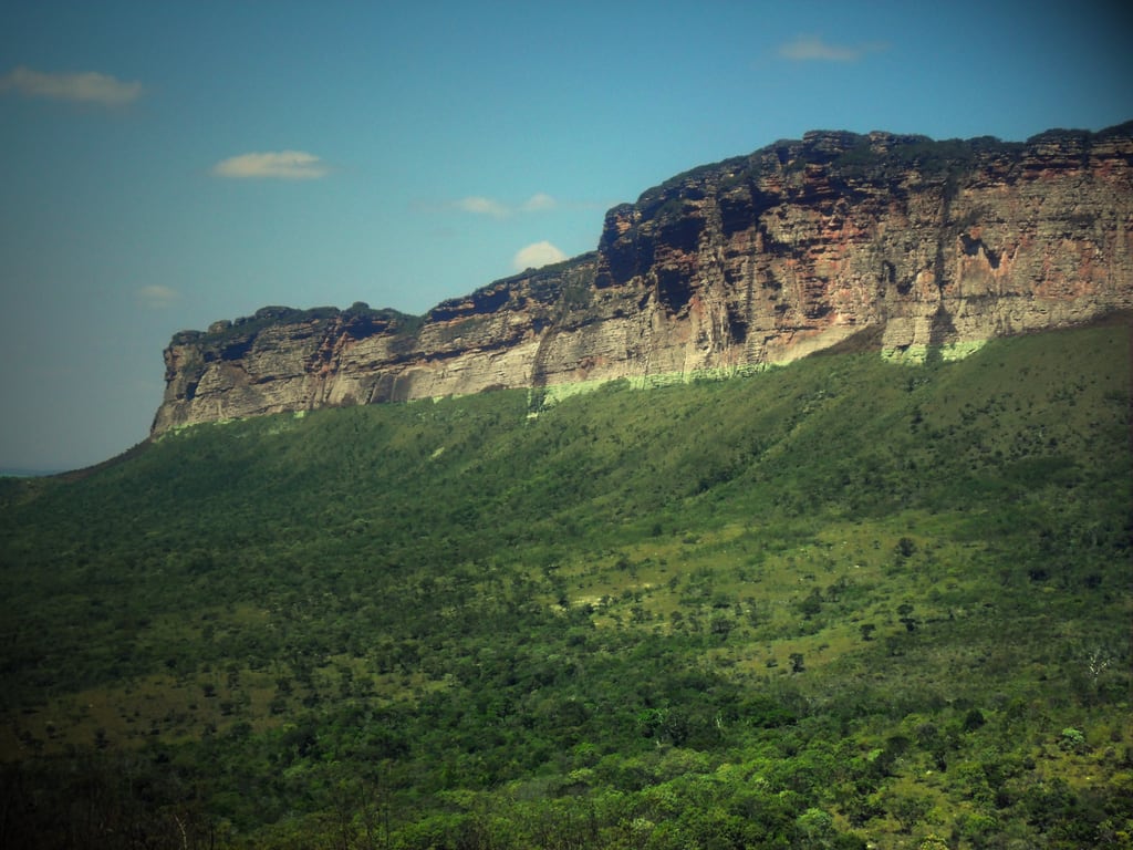 The valley below Morro do Pai Inácio at golden hour