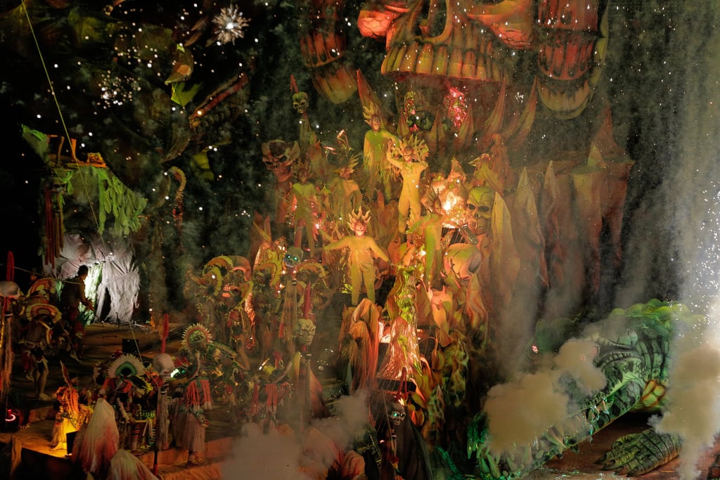 The Bumbódromo arena in Parintins packed for a night of the folklore festival