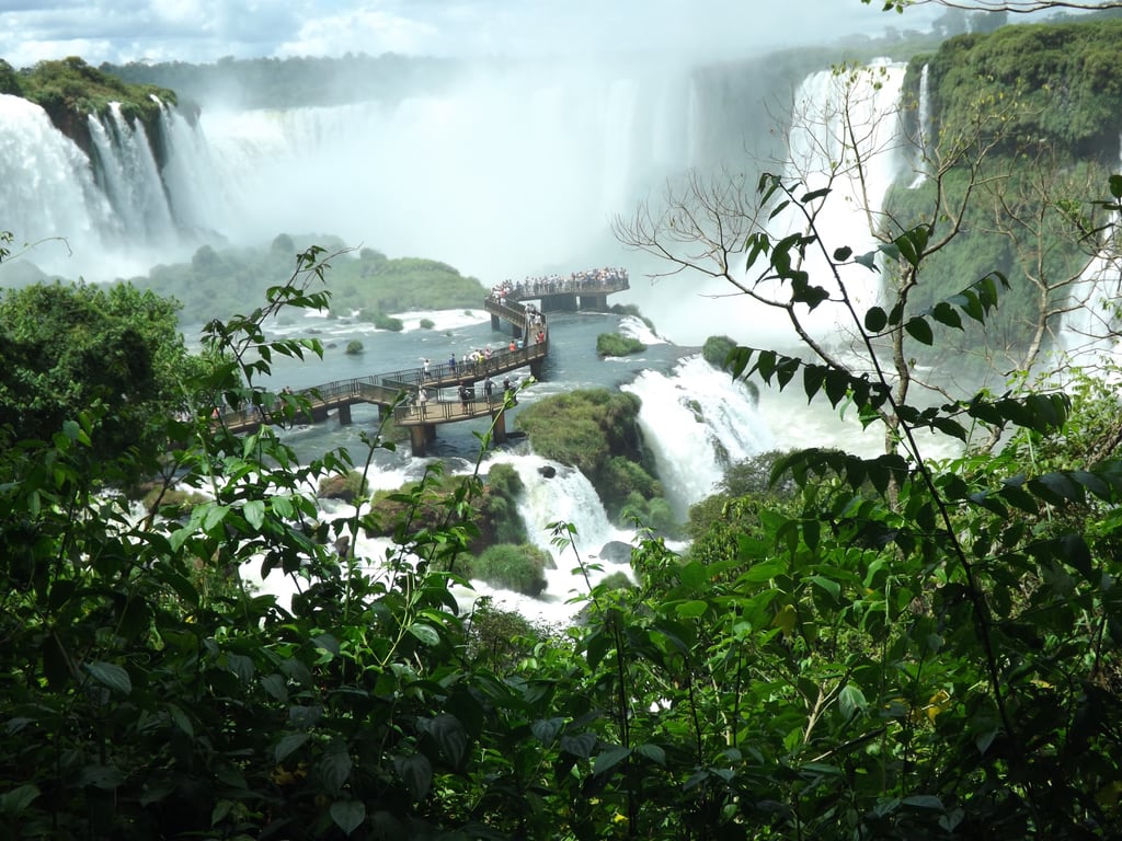 The observation walkway over the Iguaçu Falls