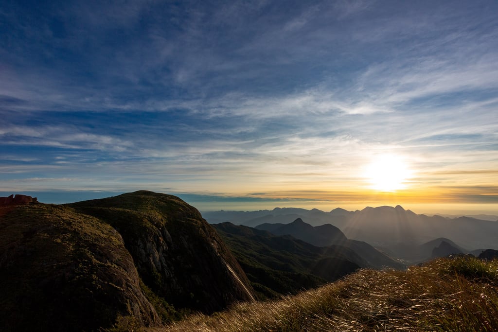The peaks of Serra dos Órgãos National Park above forest