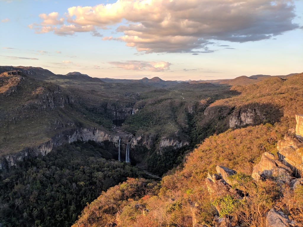 A viewpoint over the canyons of Chapada dos Veadeiros